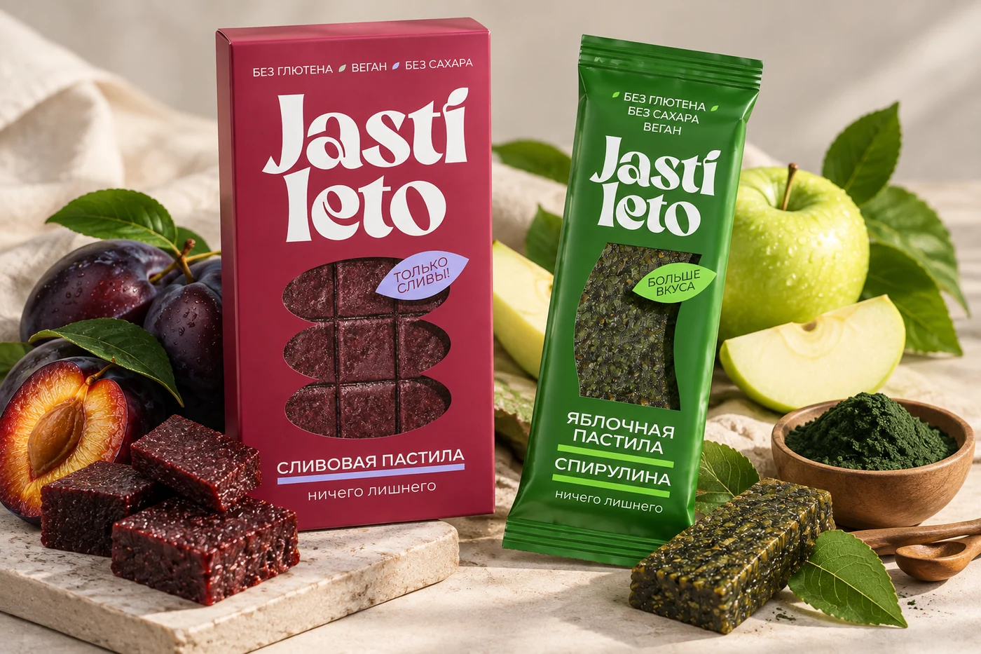 Jasti leto — Упаковка для фруктовых батончиков